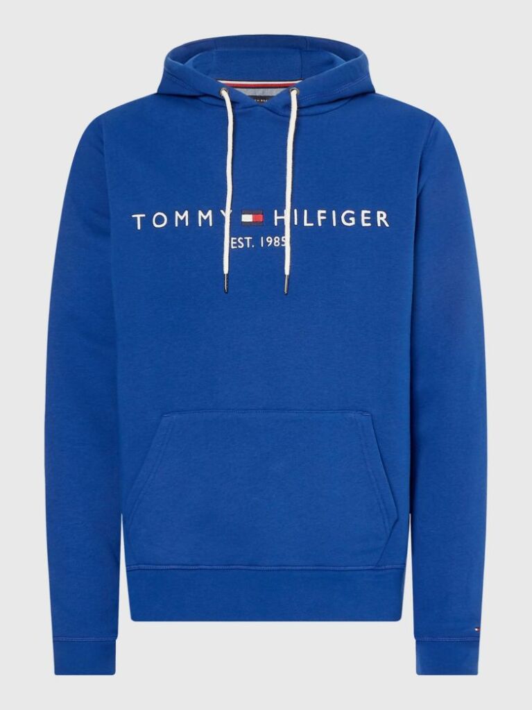 Blue Tommy Logo Hoody  Men