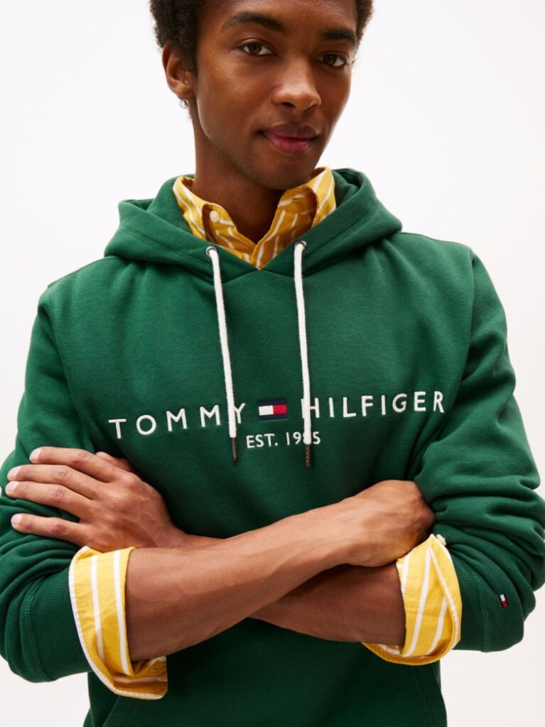 Verde Hanorac Cu Logo Tommy  Barbati