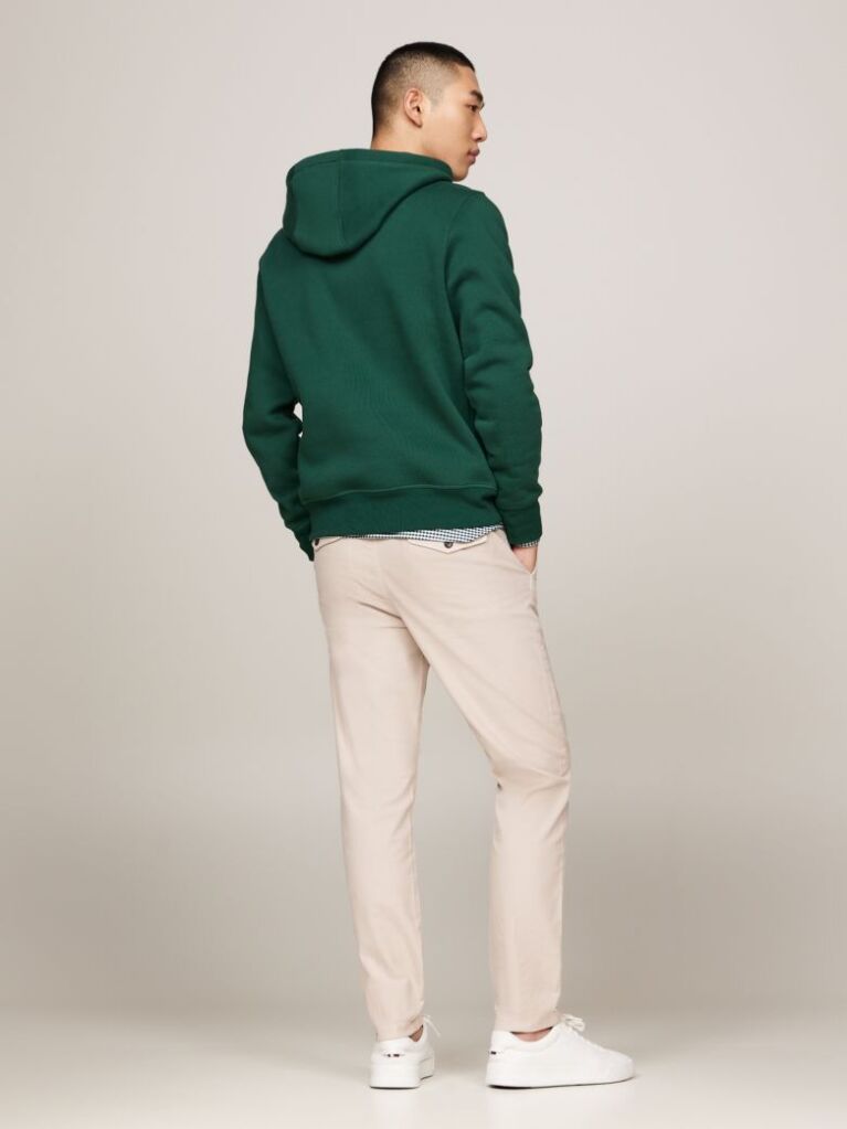 Green Tommy Logo Hoody  Men