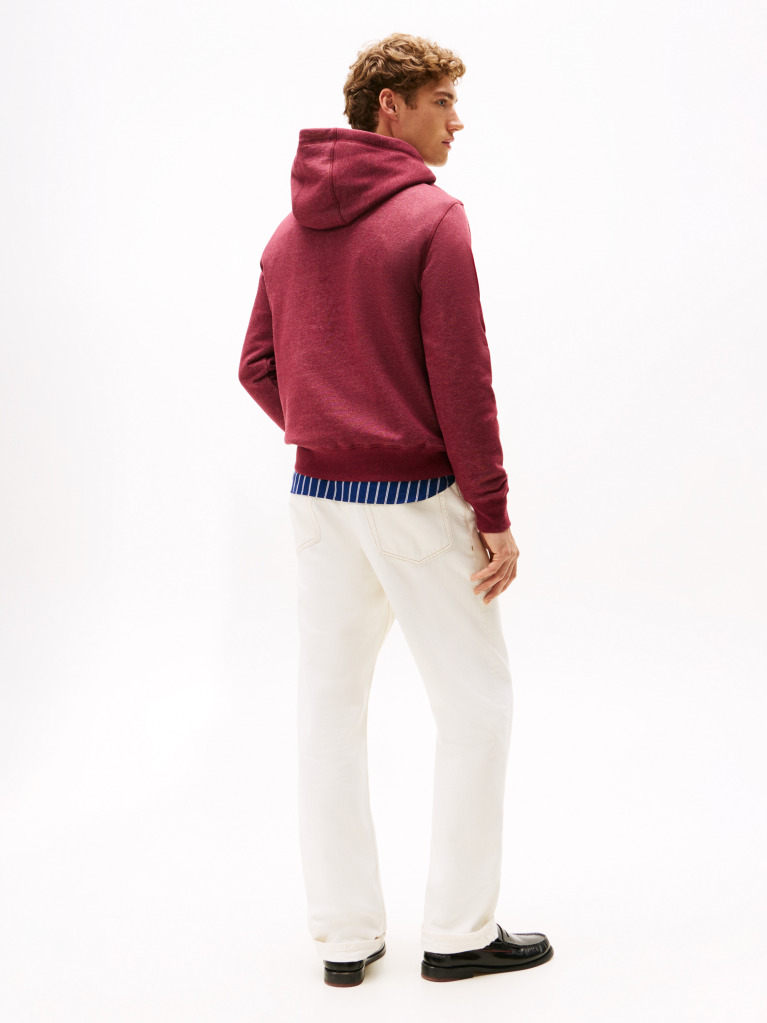 Red Tommy Logo Hoody  Men