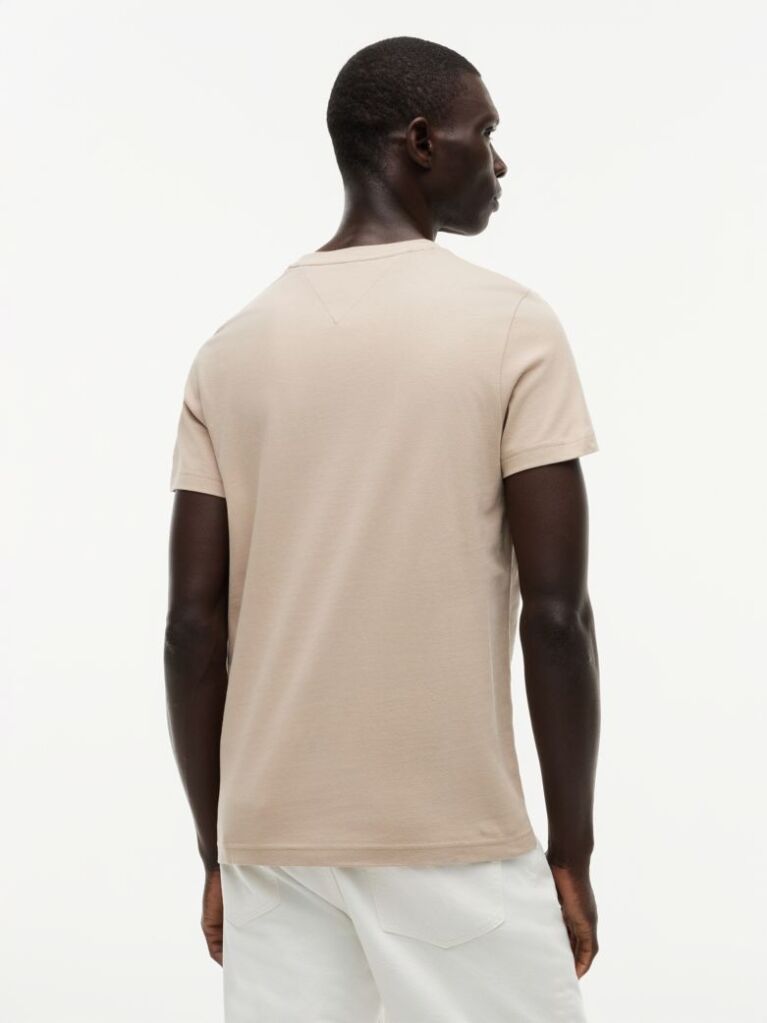 Bej Tricou Slim Fit Cu Logo  Barbati