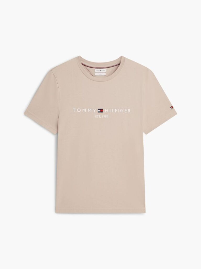 Bej Tricou Slim Fit Cu Logo  Barbati