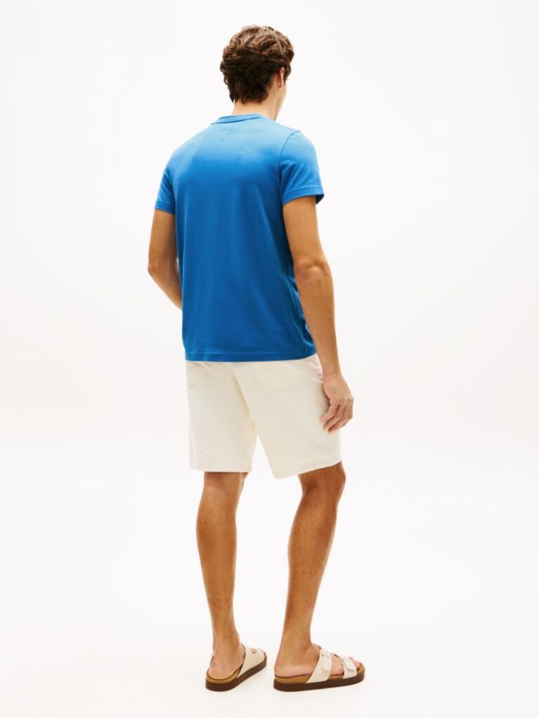 Blue Tricou Slim Fit Cu Logo  Barbati