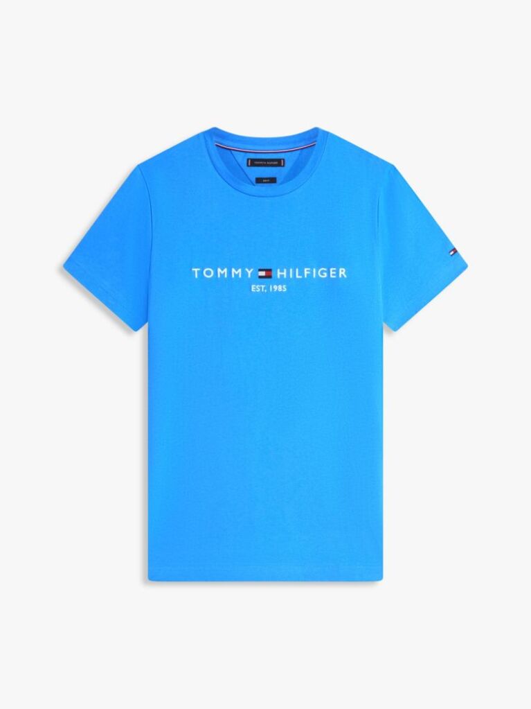 Blue Tricou Slim Fit Cu Logo  Barbati
