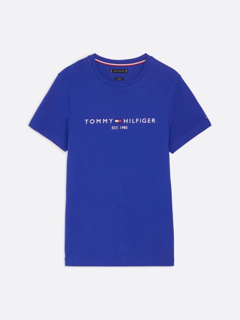Blue Logo Slim Fit Jersey T-Shirt  Men