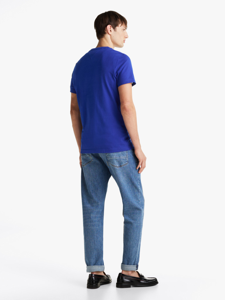 Blue Logo Slim Fit Jersey T-Shirt  Men