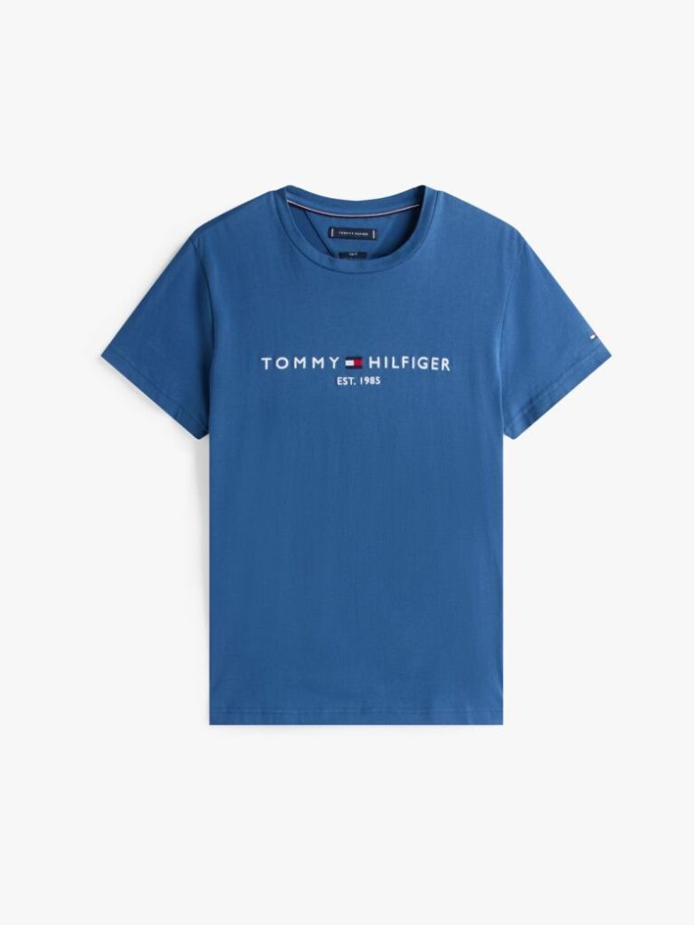 Blue Logo Slim Fit Jersey T-Shirt  Men