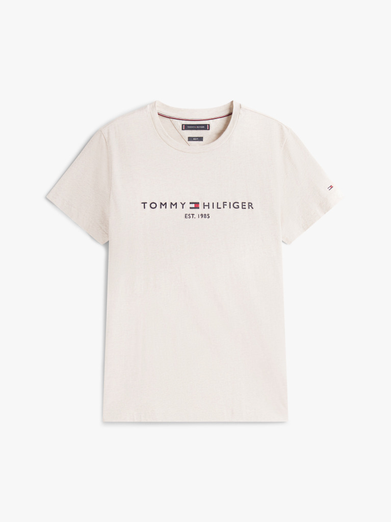 Bej Tricou Slim Fit Cu Logo  Barbati