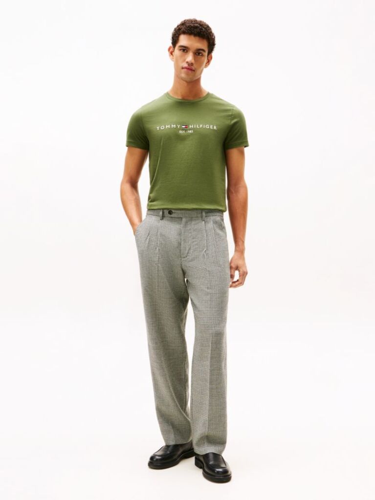 Green Logo Slim Fit Jersey T-Shirt  Men