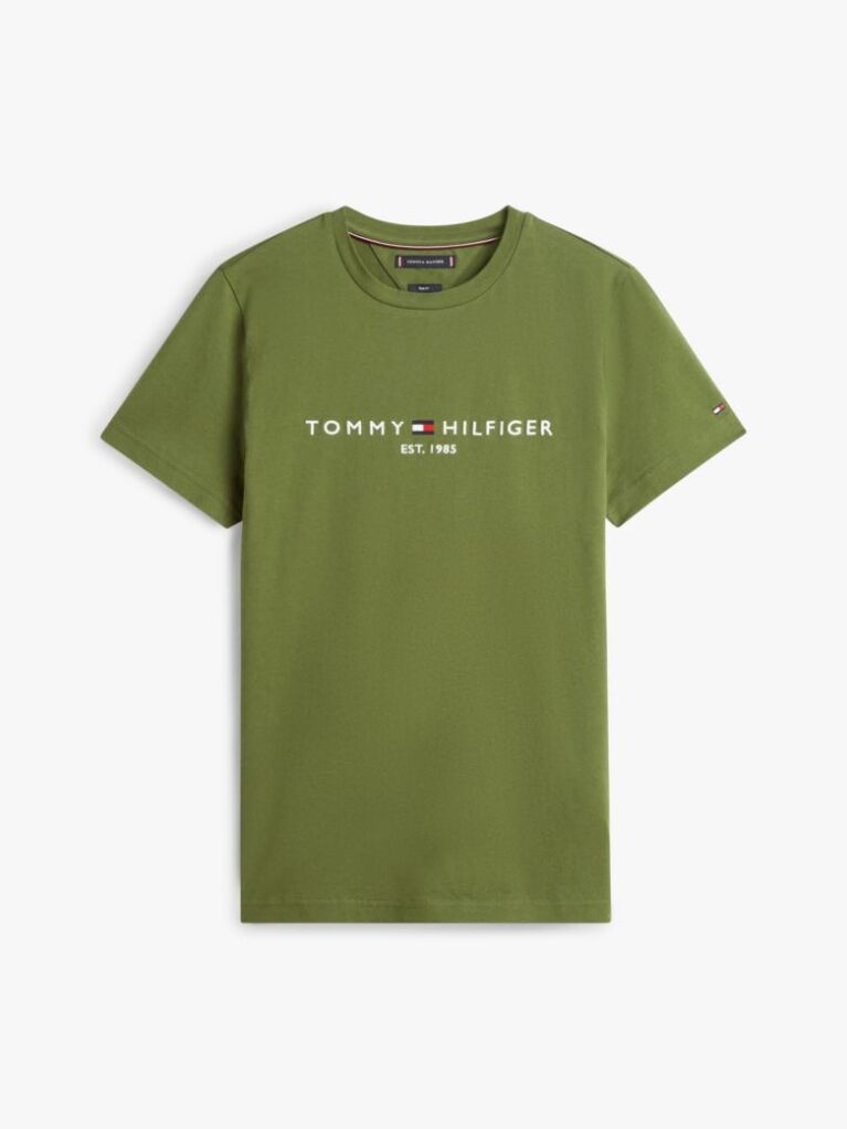 Green Logo Slim Fit Jersey T-Shirt  Men