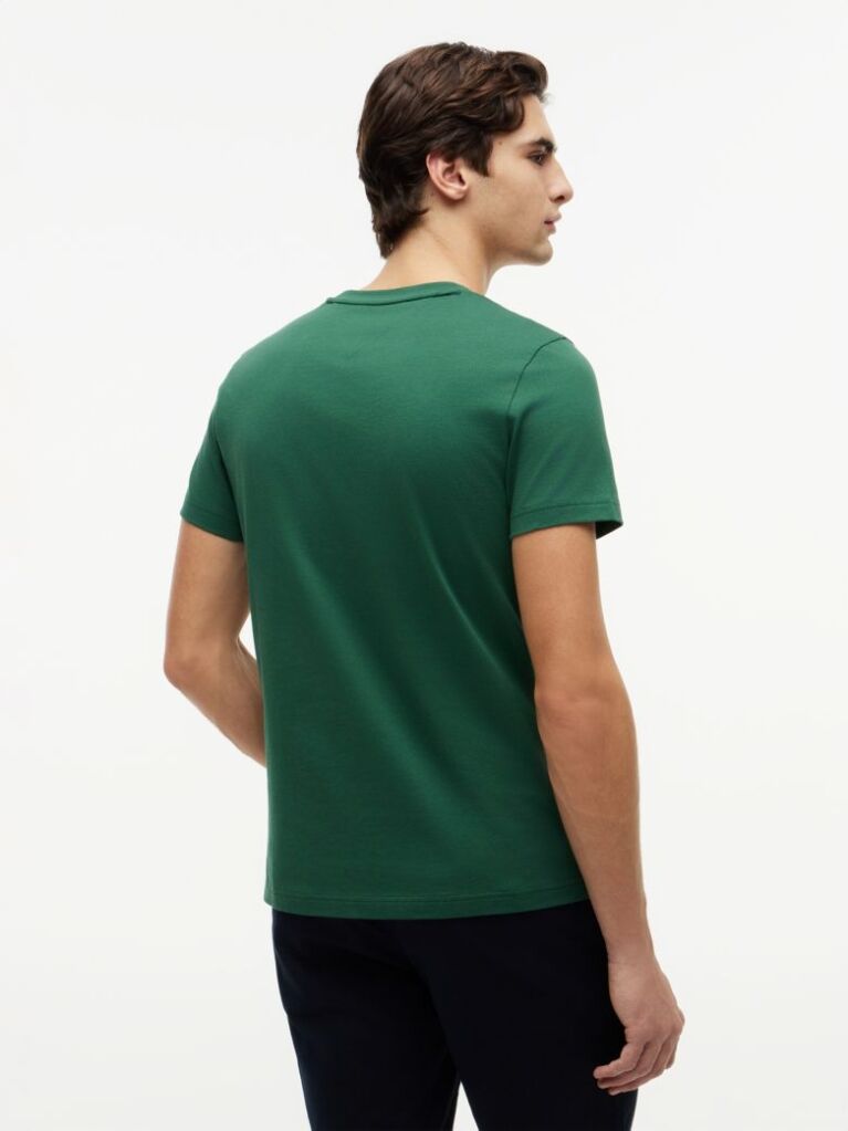 Verde Tricou Slim Fit Cu Logo  Barbati