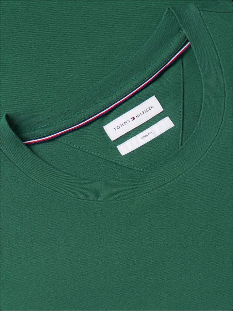 Verde Tricou Slim Fit Cu Logo  Barbati