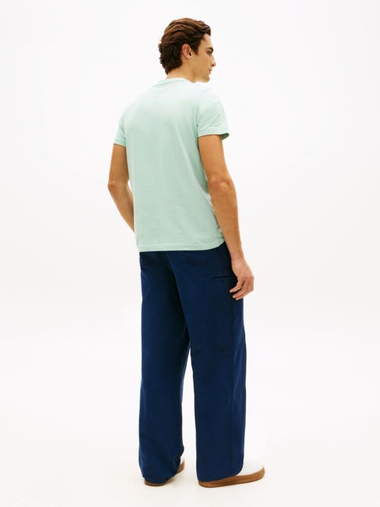 Verde Tricou Slim Fit Cu Logo  Barbati