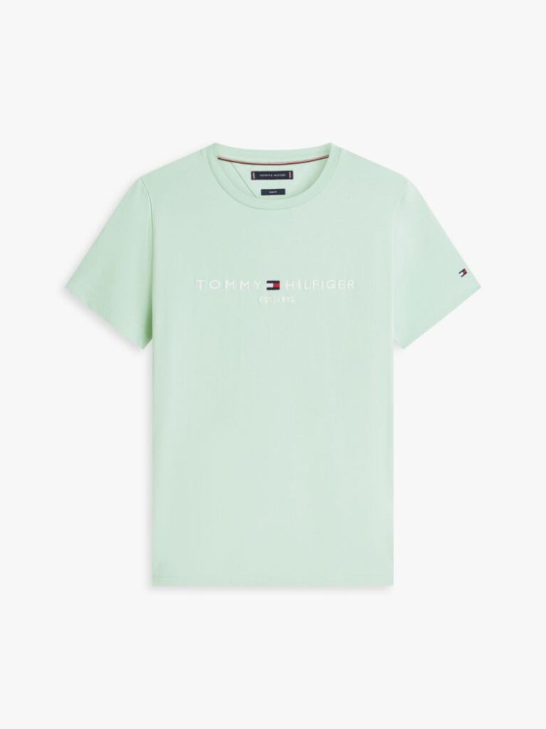 Verde Tricou Slim Fit Cu Logo  Barbati