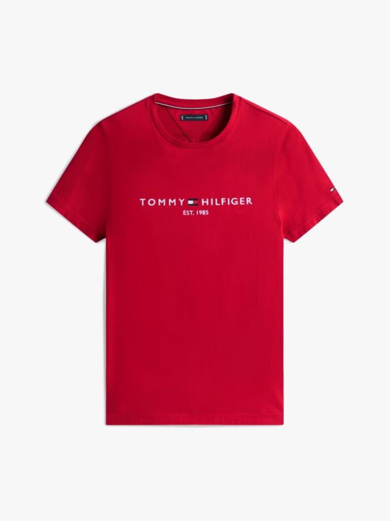 Red Logo Slim Fit Jersey T-Shirt  Men