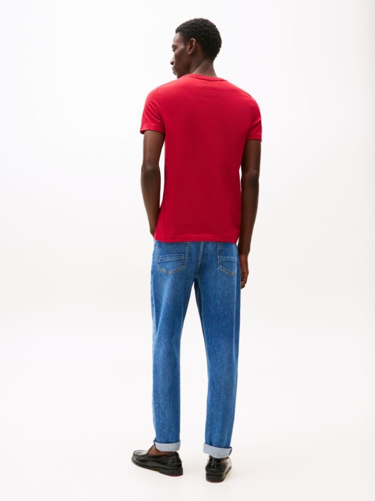 Red Logo Slim Fit Jersey T-Shirt  Men