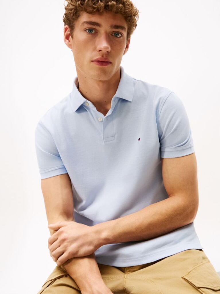 Blue 1985 Collection Regular Fit Pique Polo  Men