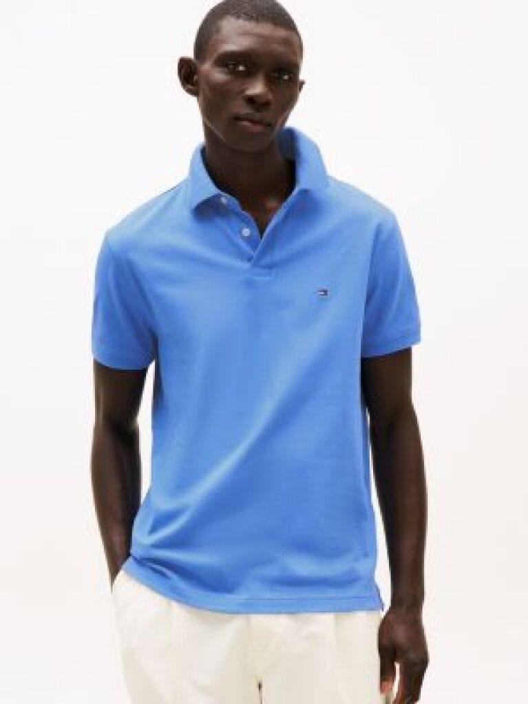 Blue 1985 Collection Regular Fit Pique Polo  Men