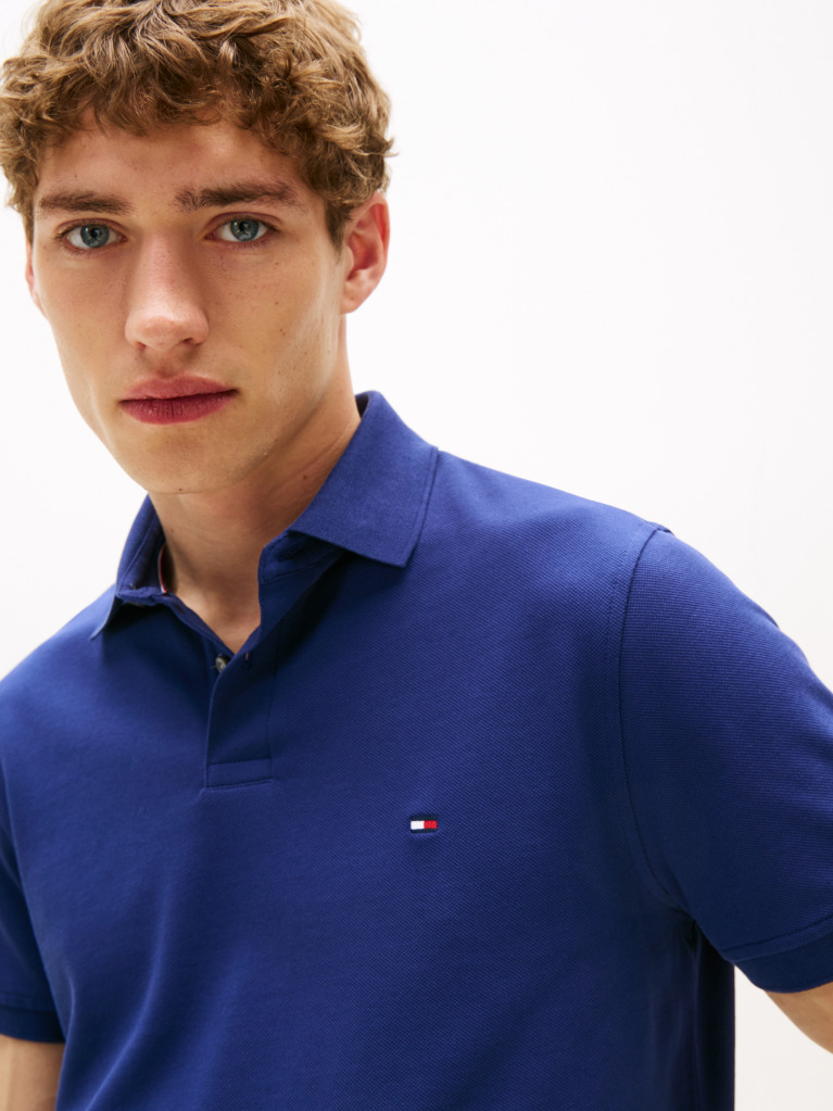 Blue 1985 Collection Regular Fit Pique Polo  Men