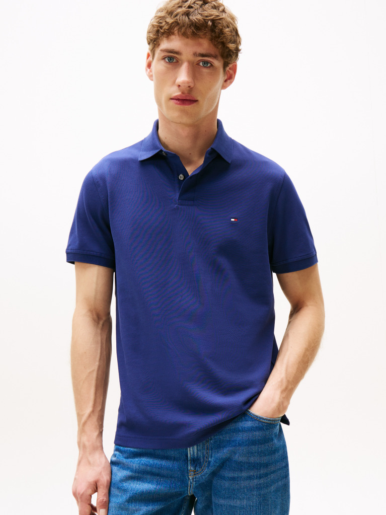 Blue 1985 Collection Regular Fit Pique Polo  Men
