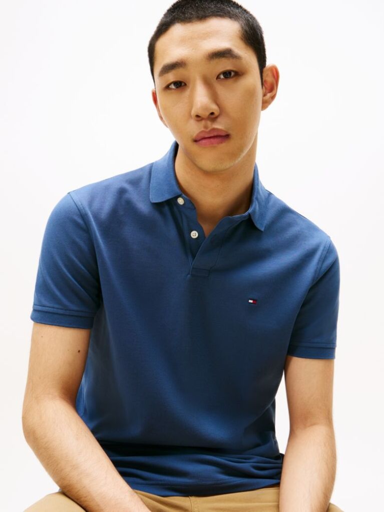 Blue 1985 Collection Regular Fit Pique Polo  Men