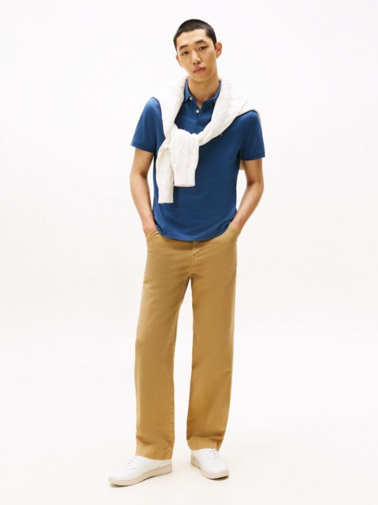 Blue 1985 Collection Regular Fit Pique Polo  Men