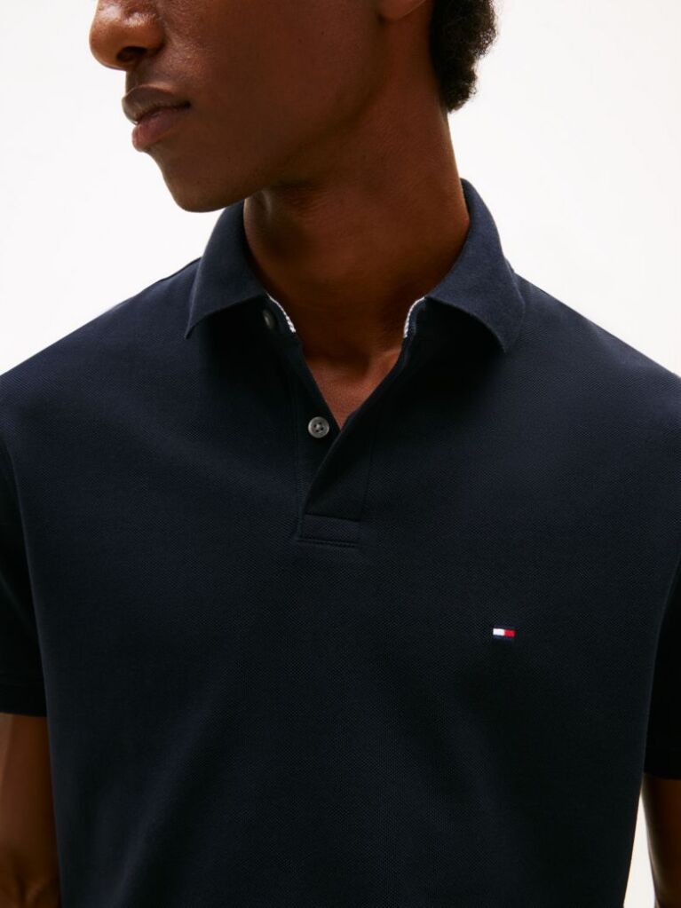 Blue 1985 Collection Regular Fit Pique Polo  Men