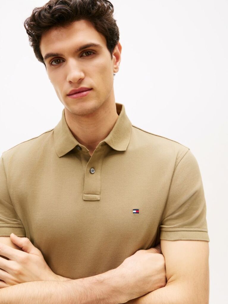 Beige 1985 Collection Regular Fit Pique Polo  Men