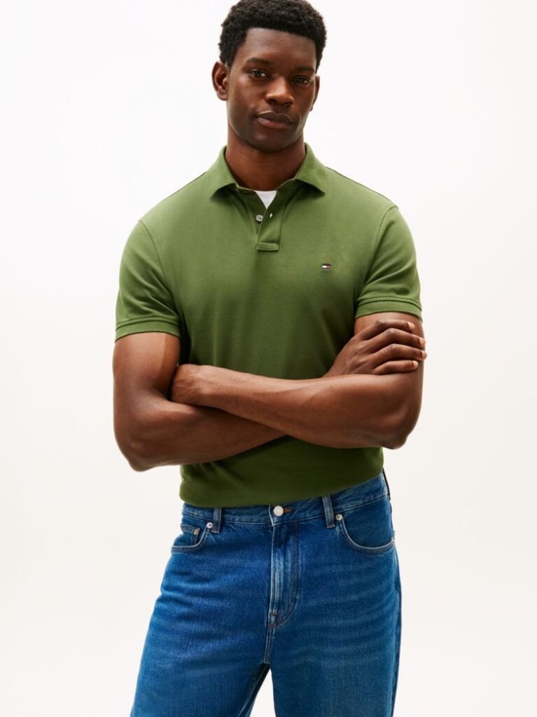 Green 1985 Collection Regular Fit Pique Polo  Men
