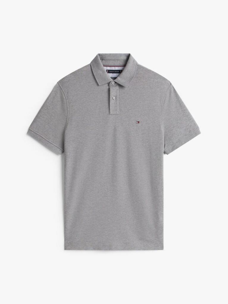 Grey 1985 Collection Regular Fit Pique Polo  Men