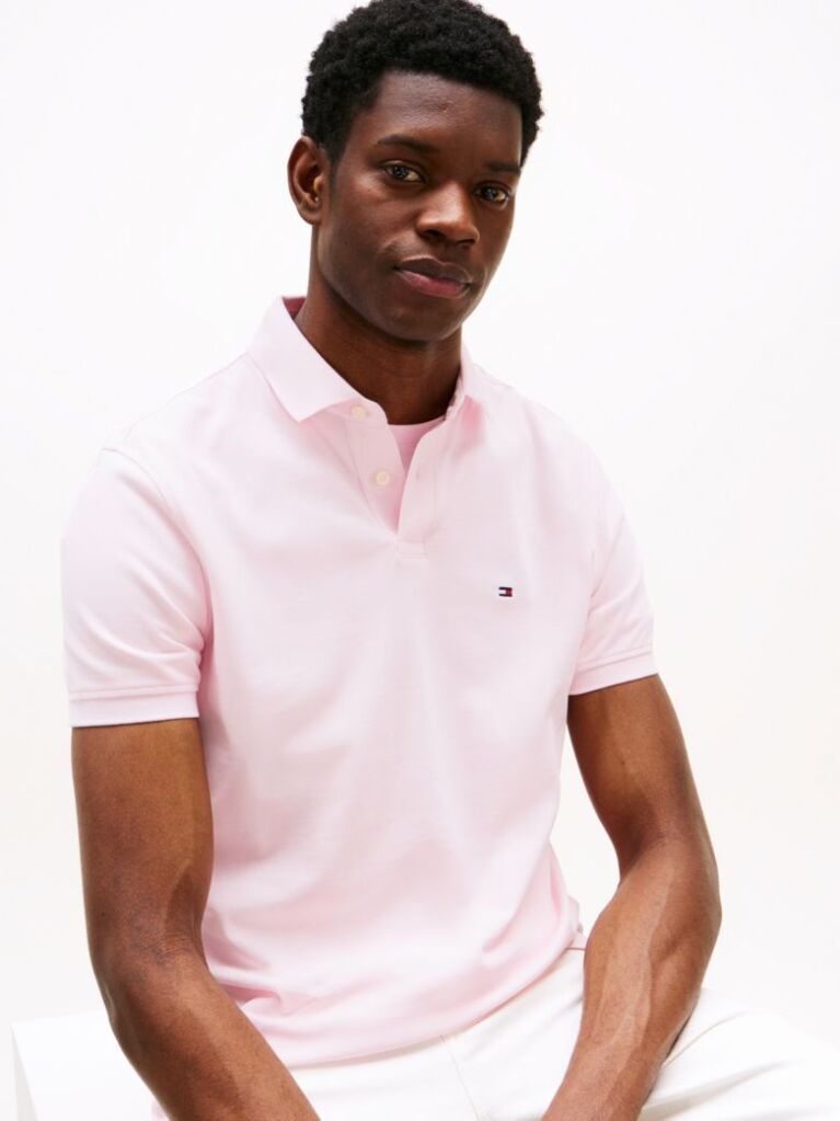 Pink 1985 Collection Regular Fit Pique Polo  Men