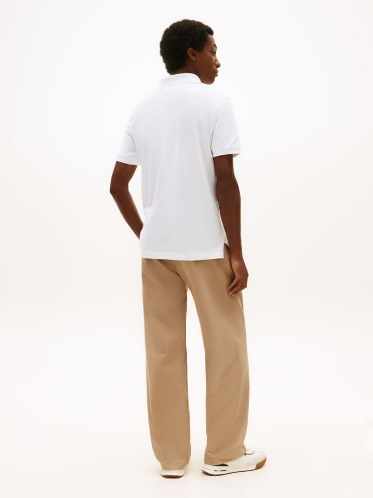 White 1985 Collection Regular Fit Pique Polo  Men