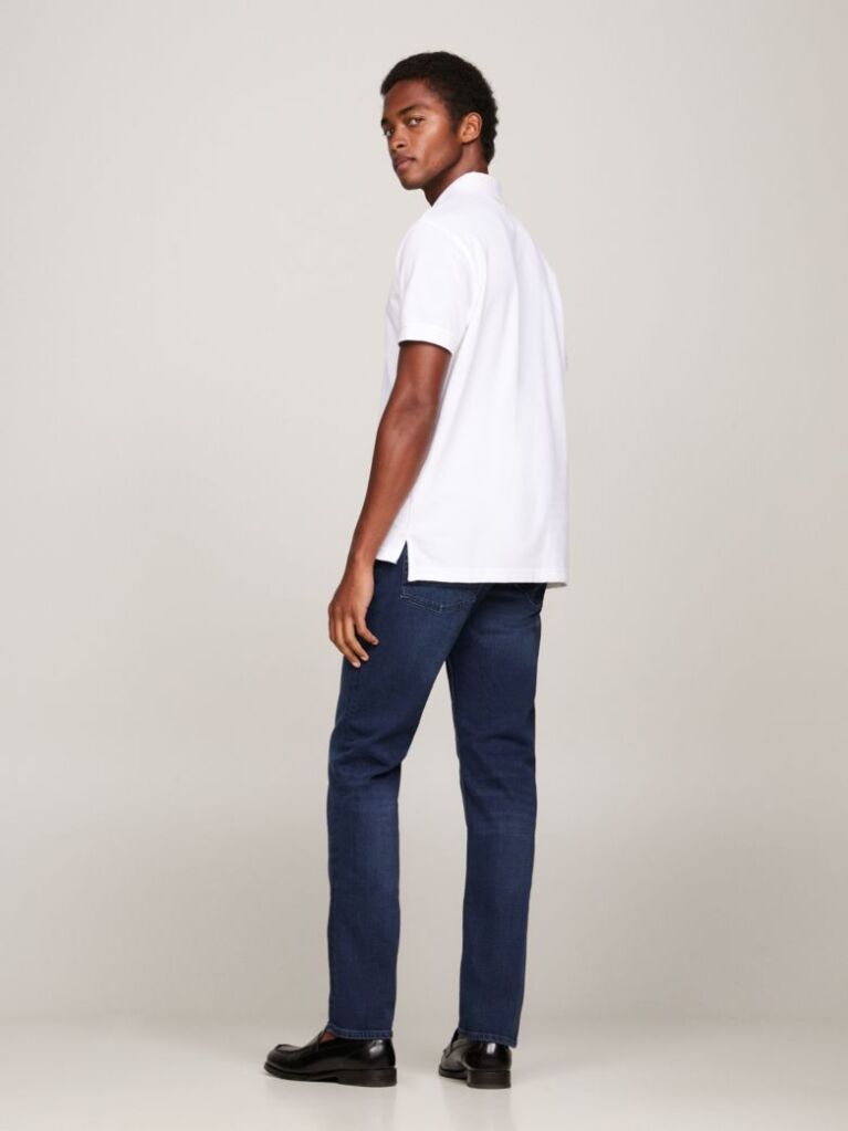 White 1985 Collection Regular Fit Pique Polo  Men