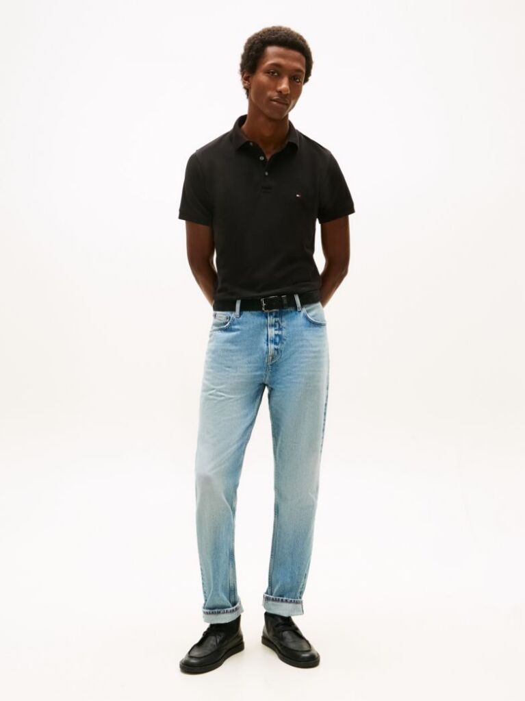 Negru Polo Slim Fit 1985 Collection  Barbati