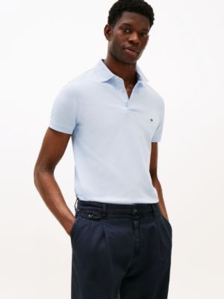 Blue 1985 Collection Slim Fit Pique Polo  Men