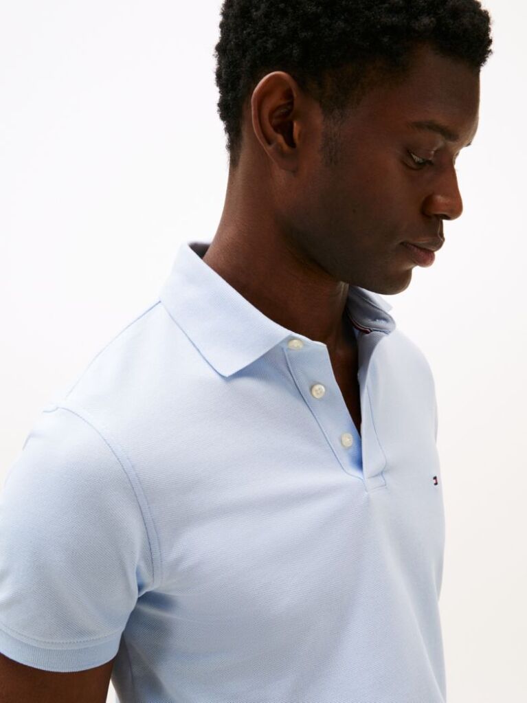 Blue 1985 Collection Slim Fit Pique Polo  Men