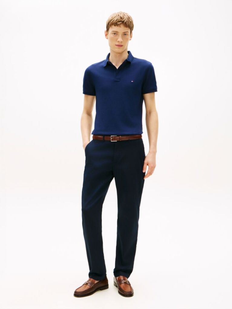 Blue 1985 Collection Slim Fit Pique Polo  Men