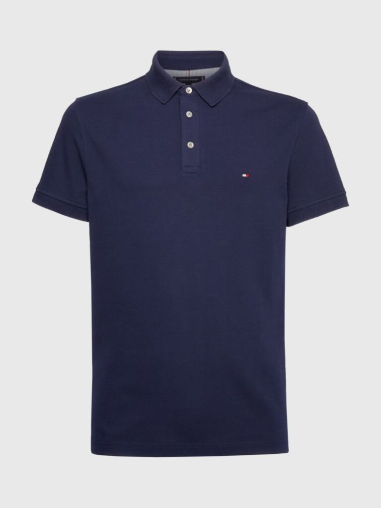 Blue 1985 Collection Slim Fit Pique Polo  Men