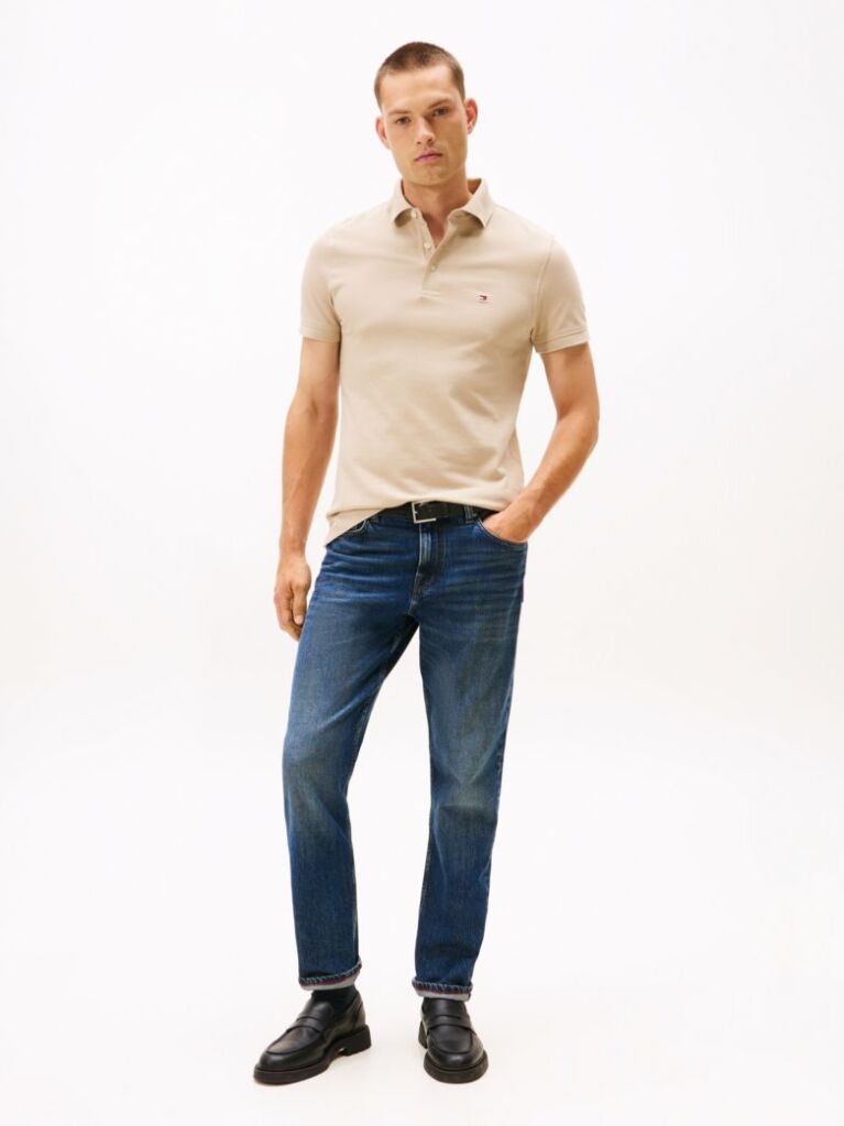 Bej Polo Slim Fit 1985 Collection  Barbati