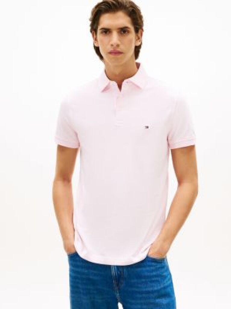 Pink 1985 Collection Slim Fit Pique Polo  Men