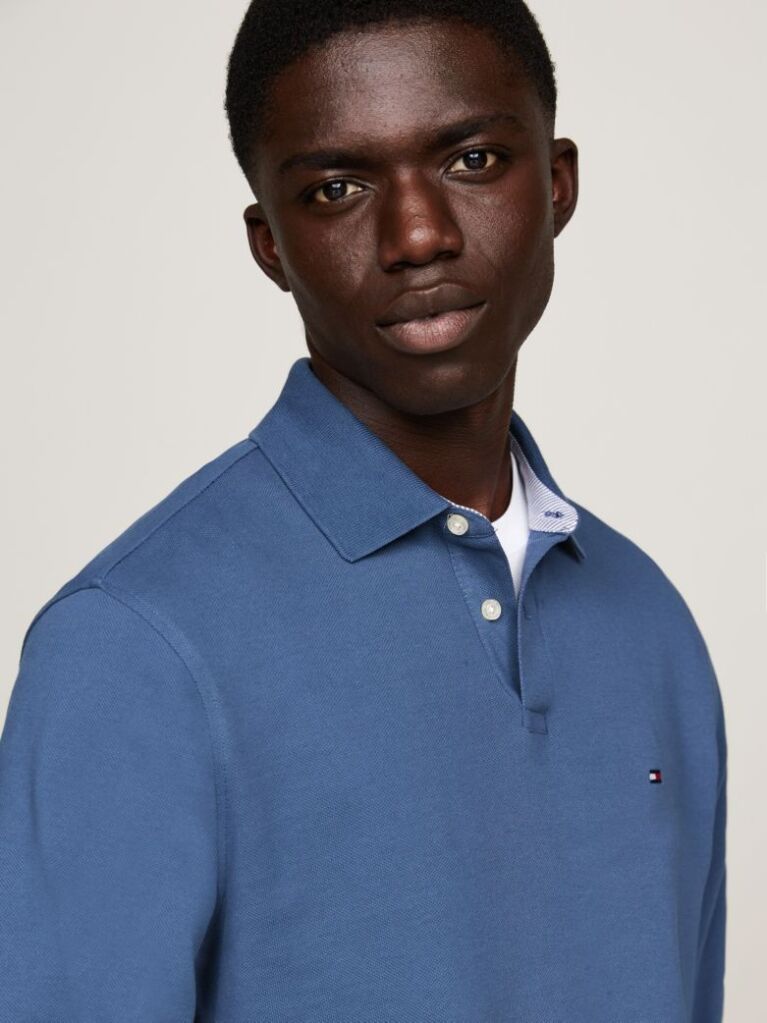 Blue 1985 Collection Regular Fit Long Sleeve Polo  Men