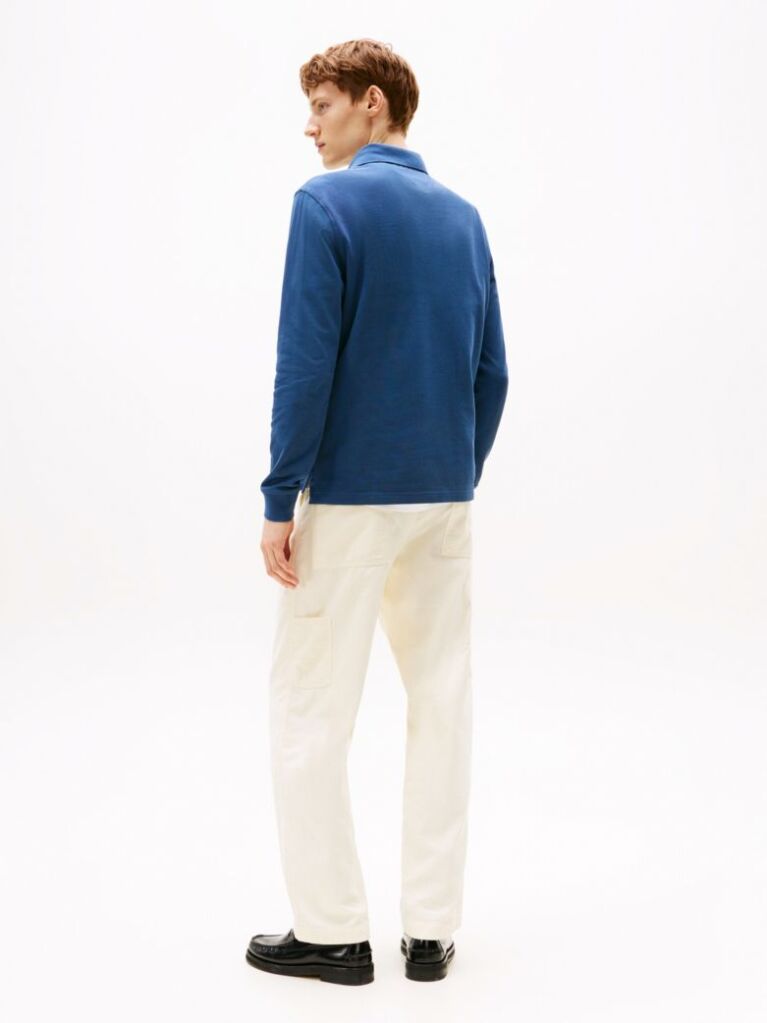 Blue 1985 Collection Regular Fit Long Sleeve Polo  Men