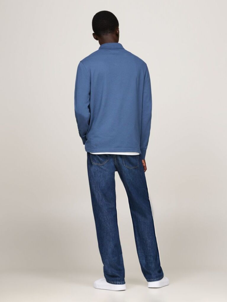 Blue 1985 Collection Regular Fit Long Sleeve Polo  Men