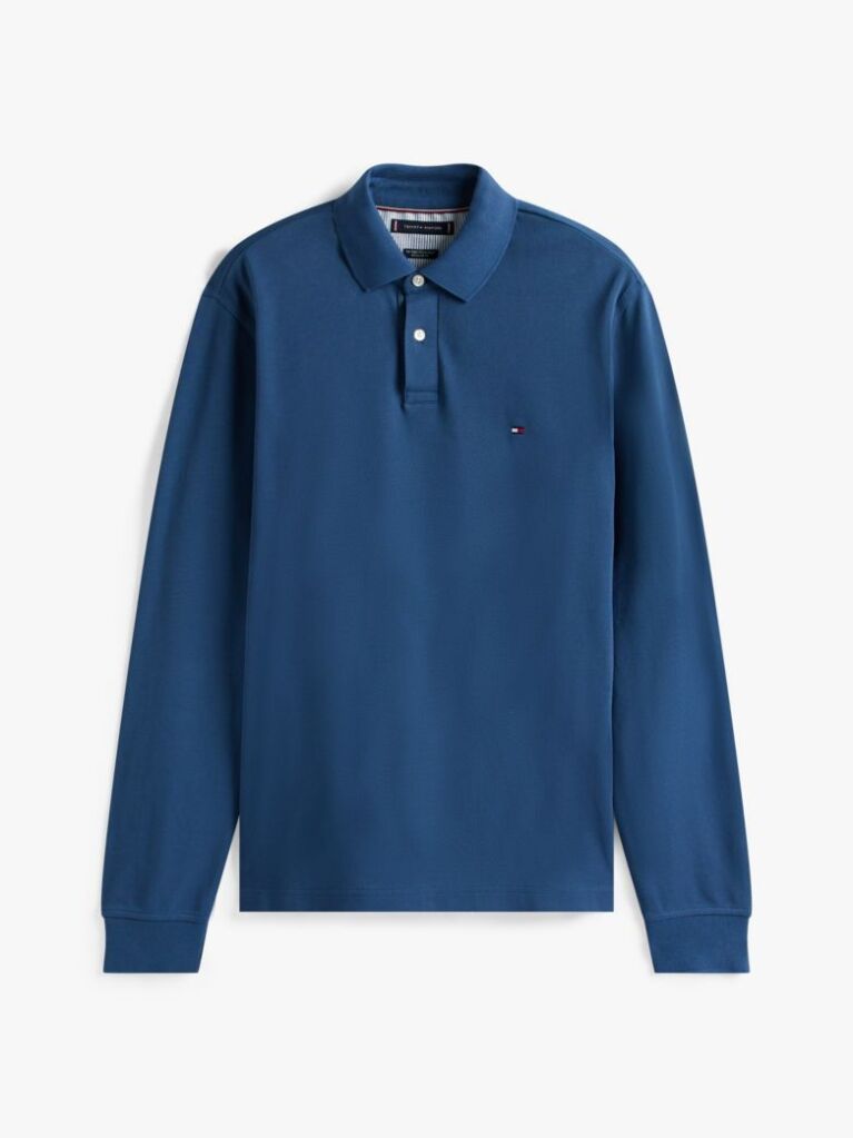 Blue 1985 Collection Regular Fit Long Sleeve Polo  Men
