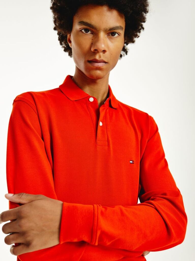 Orange 1985 Collection Regular Fit Long Sleeve Polo  Men
