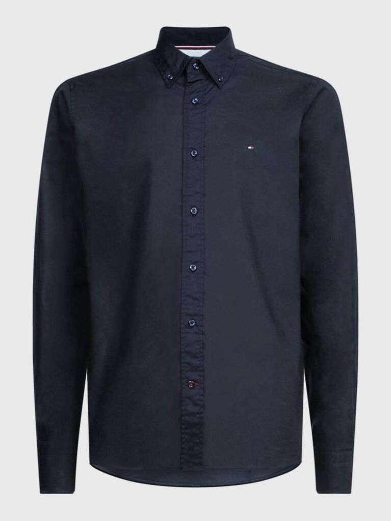Black POPLIN SHIRT WITH TH FLEX TECHNOLOGY  Men