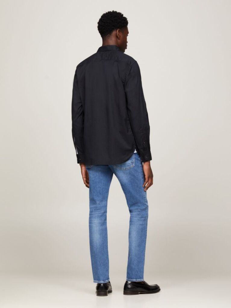 Black POPLIN SHIRT WITH TH FLEX TECHNOLOGY  Men