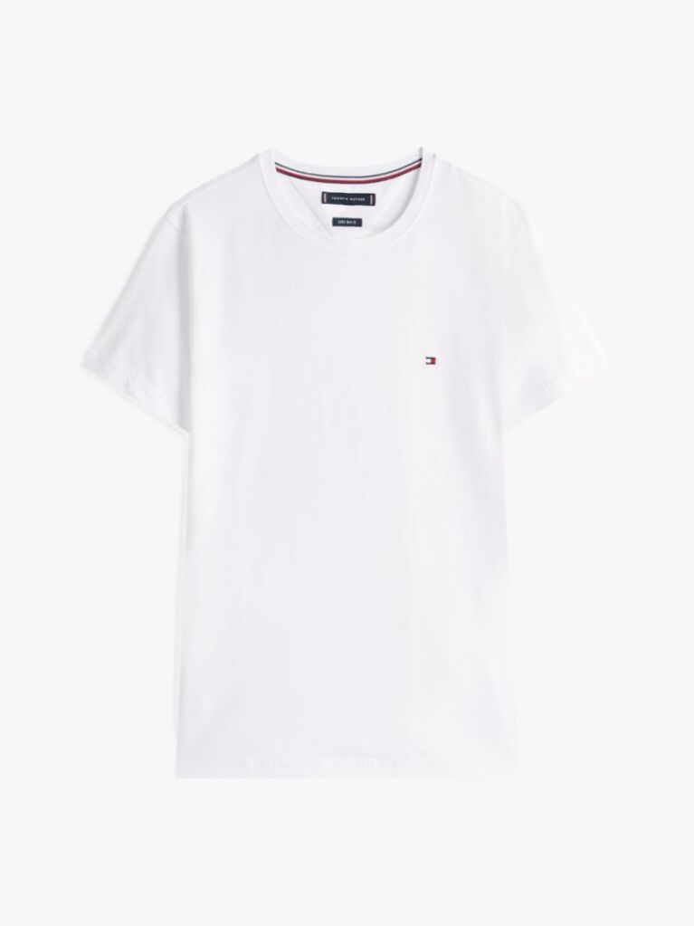 White TH FLEX SLIM FIT T-SHIRT  Men