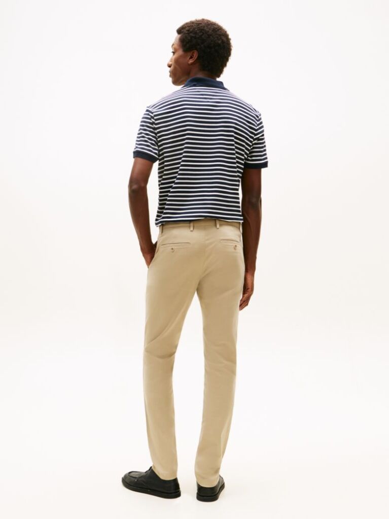 Khaki Bleecker Stretch Cotton Chinos  Men