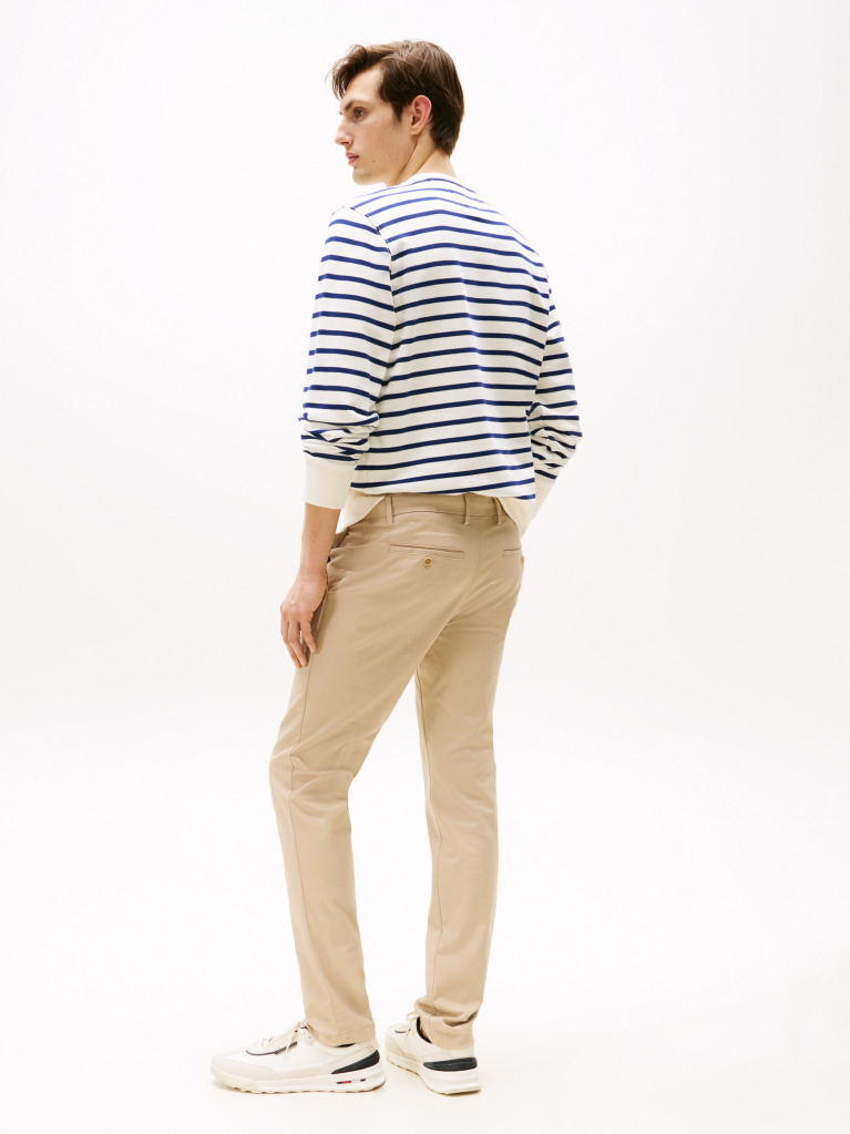 Khaki Bleecker Stretch Cotton Chinos  Men